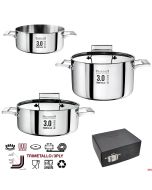 Casseruole trimetallo mezze fonde da 20 a 28 cm inox Pinti1929