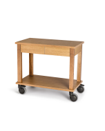 Carrello in legno Rovere chiaro 90x50xH80 cm