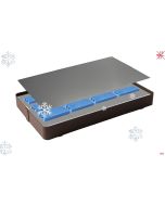 Piatto espositore refrigerato rettangolare 29x48 H.5,5 cm Nero da Buffet