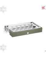 Vassoio refrigerato porta yogurt 22 spazi Base Salvia