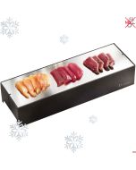 Piastra refrigerata inox piccola per Sushi cm 39 x 12,8 x H 7,5 Carbone