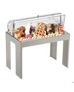 Vassoio pasticcera completo con ponte alto base colore Burro