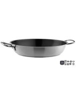 Tegame antiaderente 2 maniglie Ø 32xh6 cm inox Catering Expo