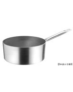 Casseruola alluminio bassa un manico Ø:20:xh:7:cm:Lt.2.0