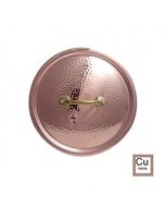 Coperchio in rame cesellato Ø 12 cm