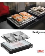 Espositore refrigerato con 5 ciotole in ceramica 