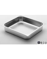 Gastronorm 2/3 teglia inox 18/10 bordo piano h 40 mm