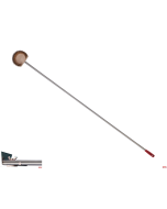 Spazzole pulizia forno legno Ø 19 cm setole in ottone manico da 150 a 200 cm con raschietto