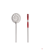Pala pizza Ø25 inox-18/10 forata con manico da 60 cm