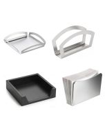 Porta tovaglioli acciaio inox o in legno verniciato