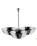 Porta salatini 3 scomparti ø 10,5 cm inox 18/10