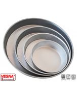 Teglie pizza e focaccia in lamiera alluminata Ø da 20 a 32 h 4,5 cm 6 pezzi