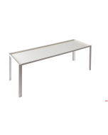 Alzata presentazione 20 x 60 x h 20 cm acciaio verniciato bianca