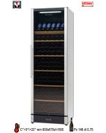 Cantinetta da 197 bottiglie Lt. 0,75 temperatura C°+5°/+22°