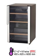 Vetrina enoteca refrigerata x 32 bottiglie da 0,75 